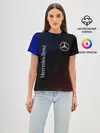 Женская базовая футболка / MERCEDES / МЕРСЕДЕС