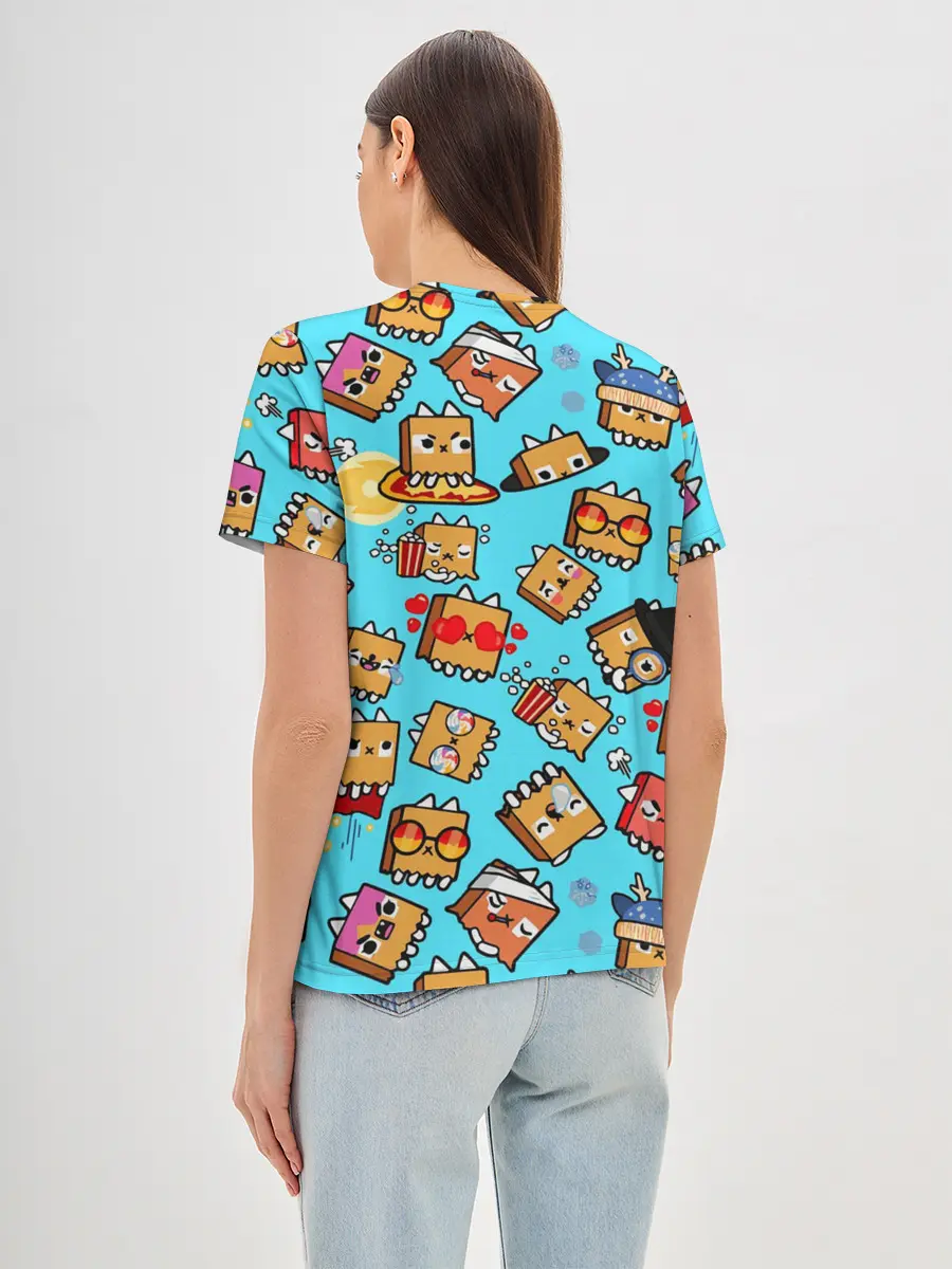 Женская базовая футболка / PAPER BAG CAT TOCA BOCA / TOCA LIFE WORLD