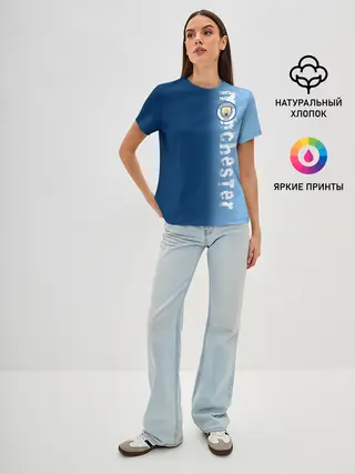 Женская базовая футболка / Manchester city 2018 o