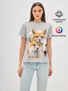 Женская базовая футболка / Лисята
