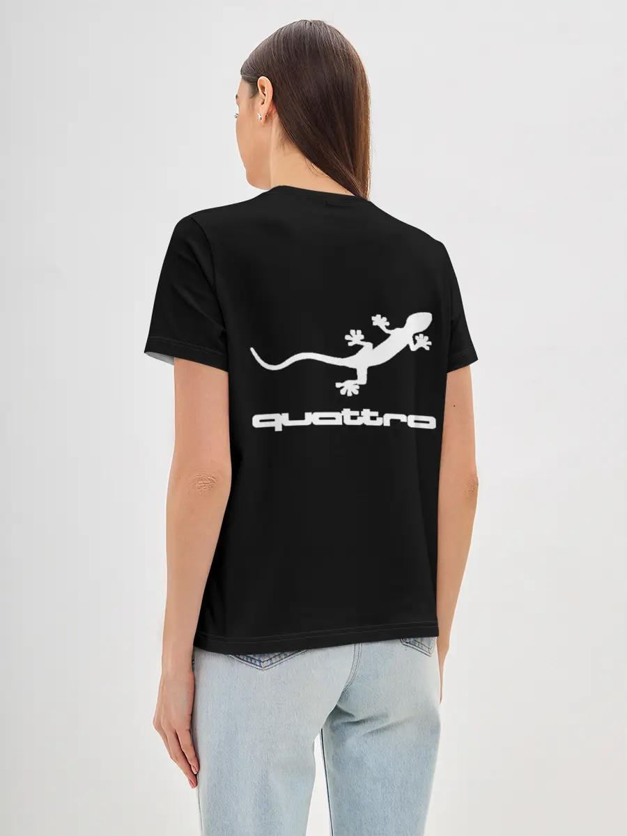 Женская базовая футболка / AUDI | АУДИ | QUATTRO