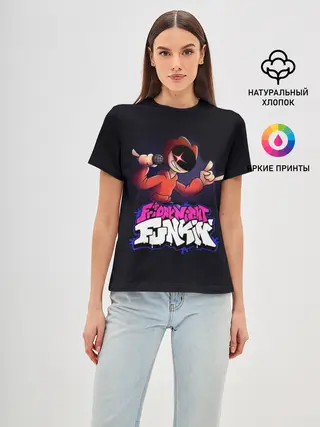 Женская базовая футболка / Friday Night Funkin / Пико