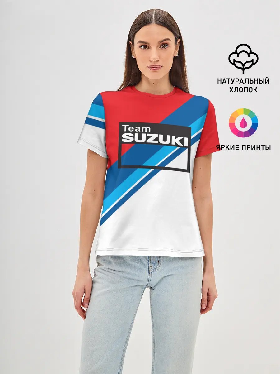 Женская базовая футболка / SUZUKI MOTO SPORT | СУЗУКИ МОТО СПОРТ