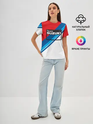 Женская базовая футболка / SUZUKI MOTO SPORT | СУЗУКИ МОТО СПОРТ