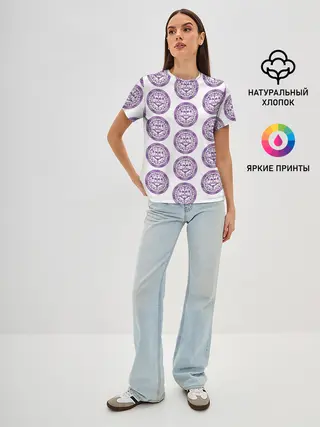 Женская базовая футболка / Пентаграмма Весы