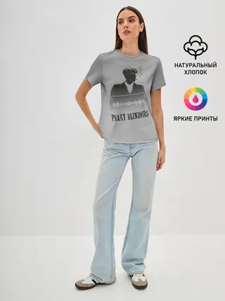 Женская базовая футболка / Острые козырьки