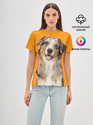 Женская базовая футболка / Австралийская овчарка