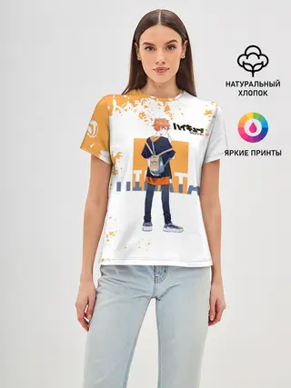 Женская базовая футболка / Кей Цукишима | Haikyuu!!