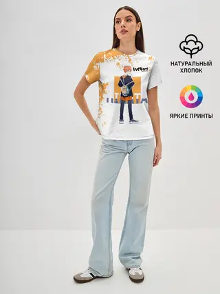 Женская базовая футболка / Кей Цукишима | Haikyuu!!