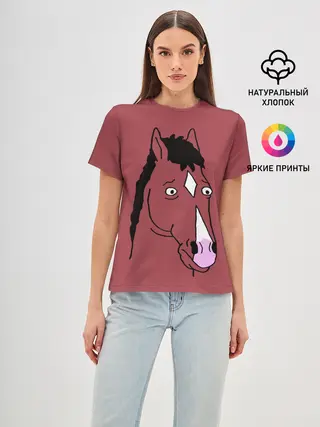 Женская базовая футболка / BoJack Horseman