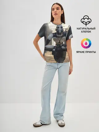 Женская базовая футболка / Любовь Смерть Роботы