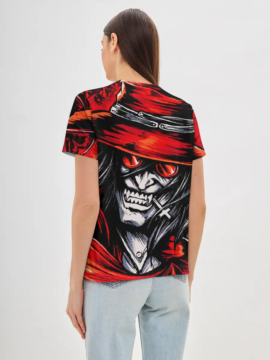 Женская базовая футболка / ALUCARD IN RED