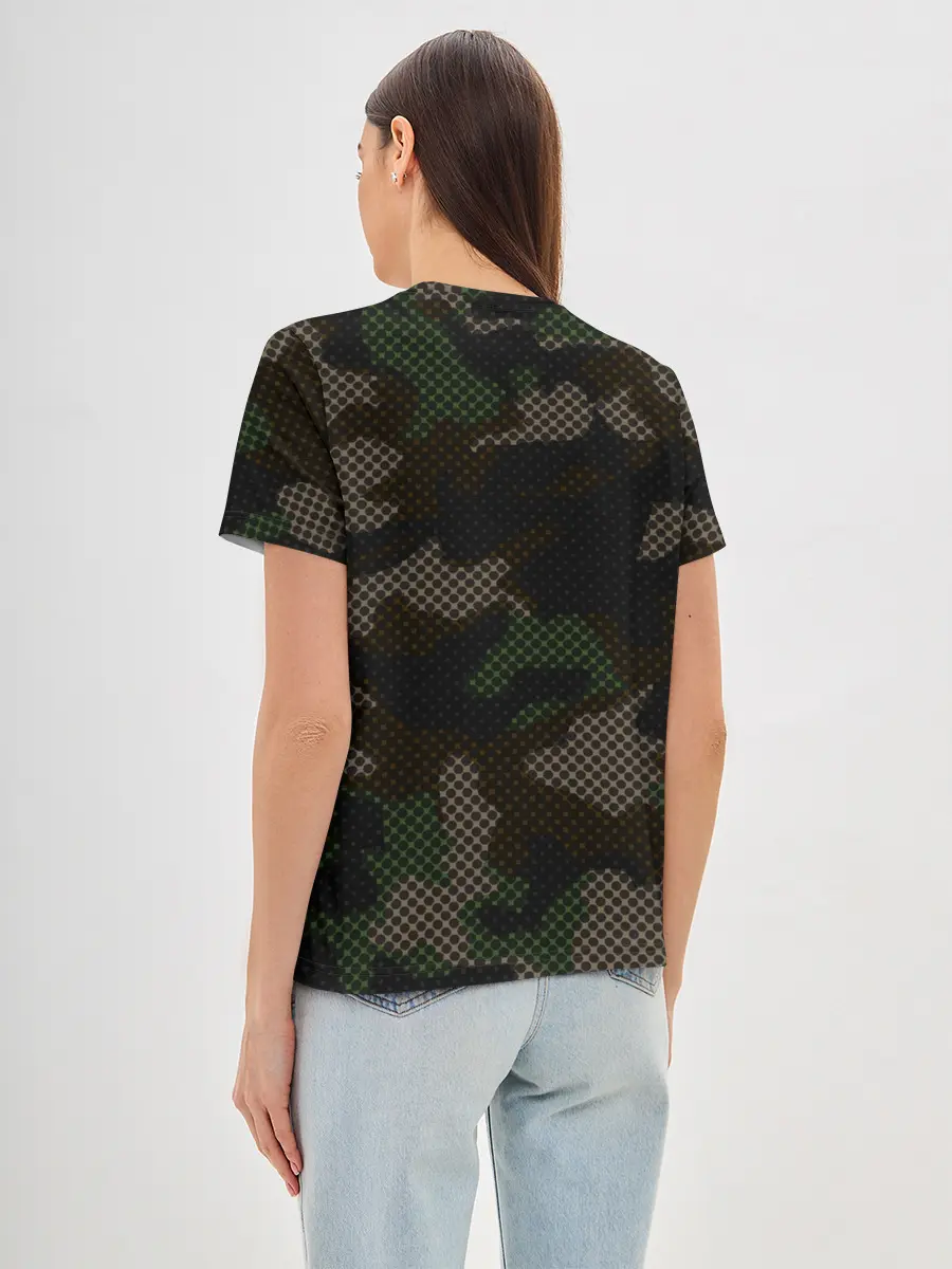 Женская базовая футболка / КАМУФЛЯЖ