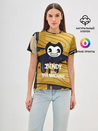 Женская базовая футболка / Bendy and the Ink Machine