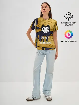 Женская базовая футболка / Bendy and the Ink Machine