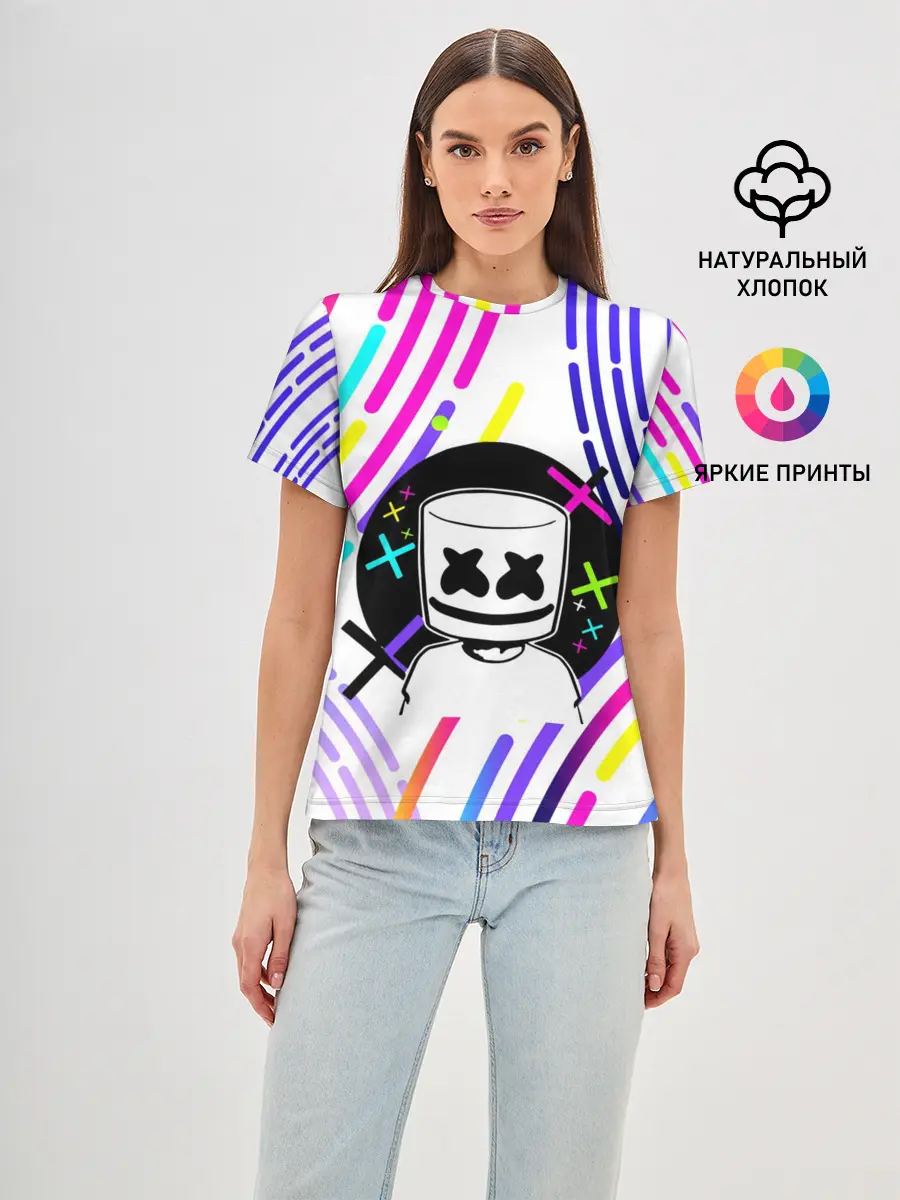 Женская базовая футболка / MARSHMELLO