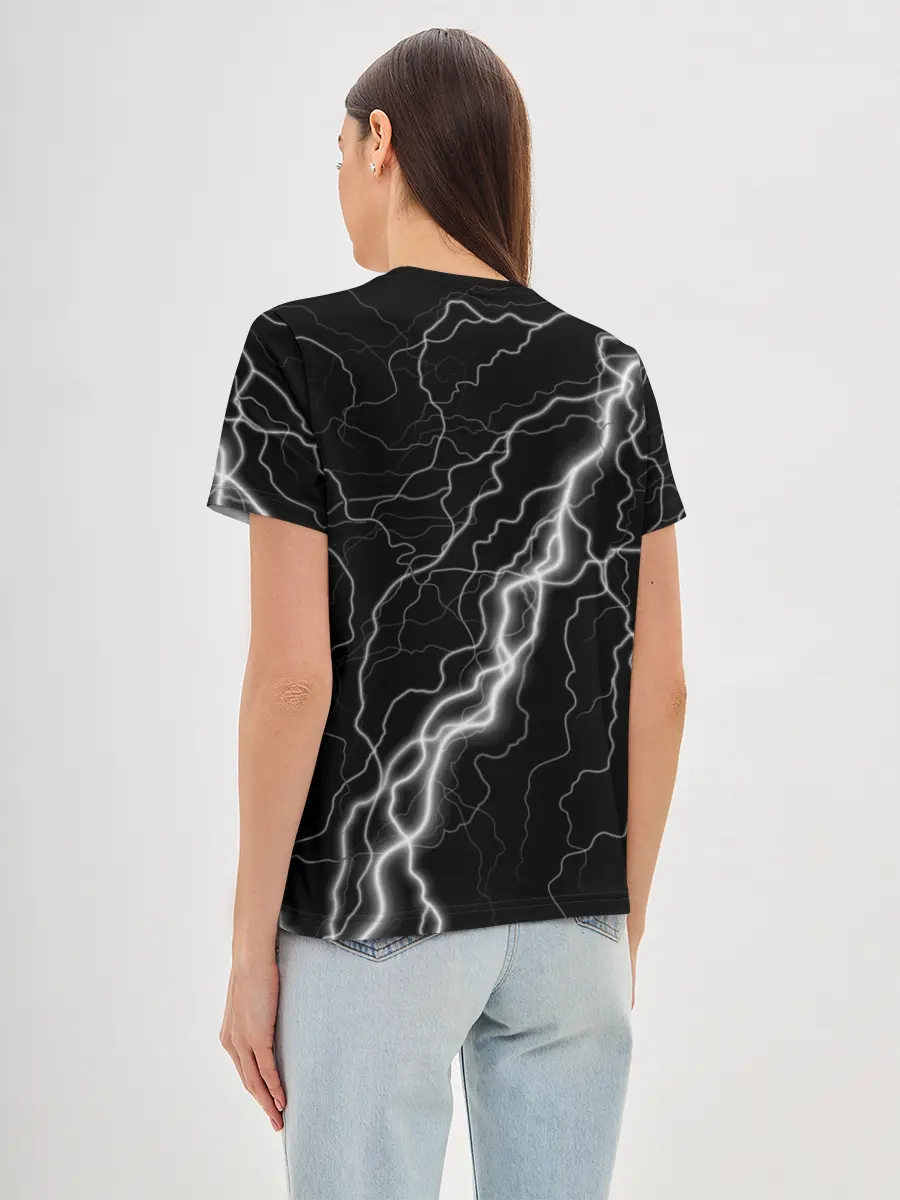 Женская базовая футболка / КОРОЛЬ И ШУТ - МОЛНИЯ