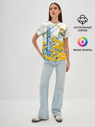 Женская базовая футболка / REAL MADRID / РЕАЛ МАДРИД