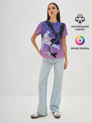 Женская базовая футболка / ночная фурия