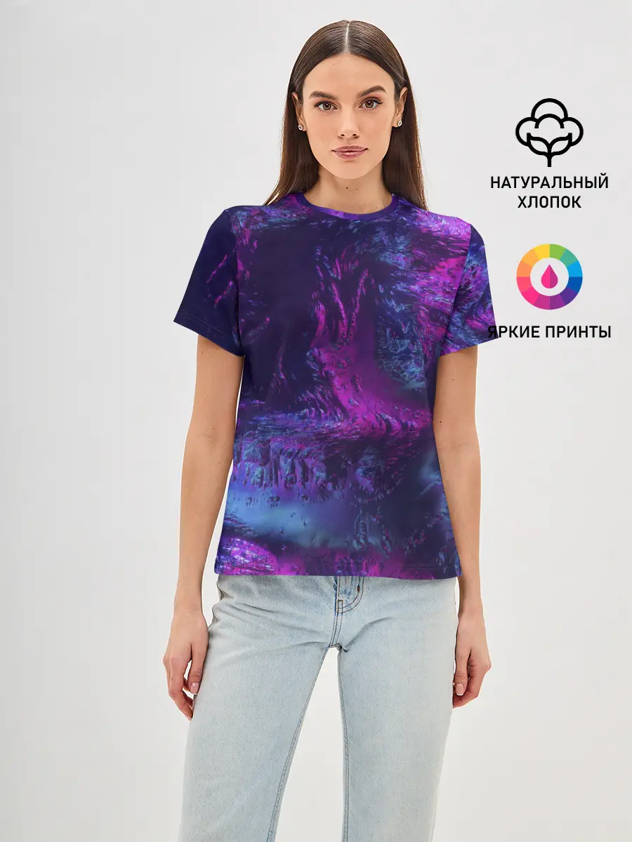 Женская базовая футболка / Неон
