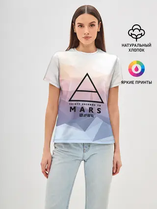 Женская базовая футболка / 30 Seconds to Mars