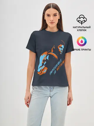 Женская базовая футболка / Нет невозможного