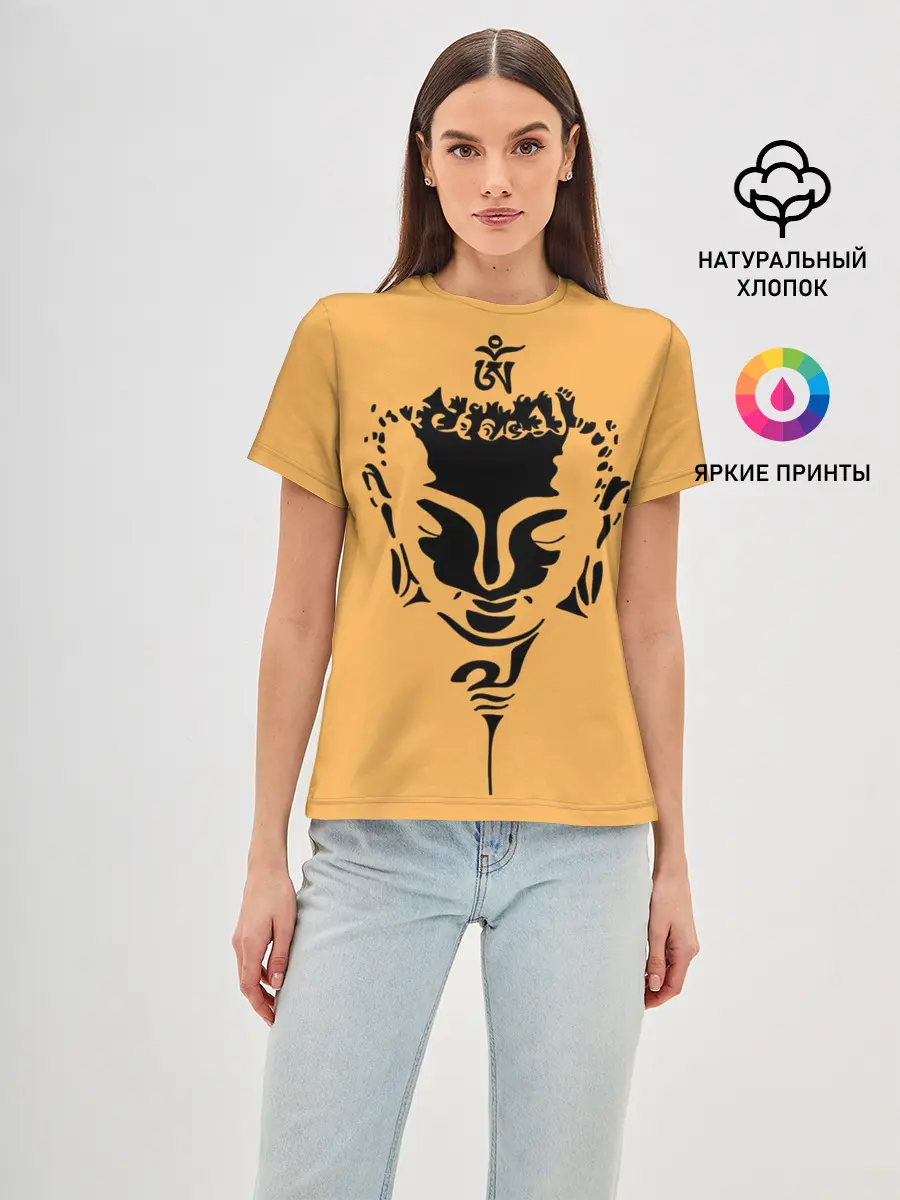 Женская базовая футболка / Будда