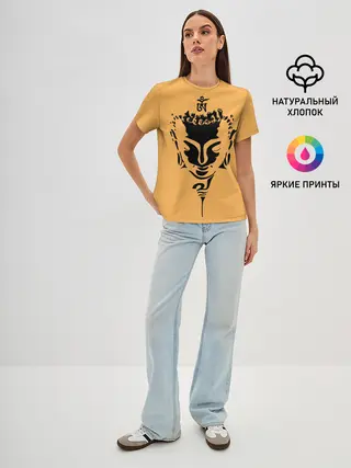 Женская базовая футболка / Будда