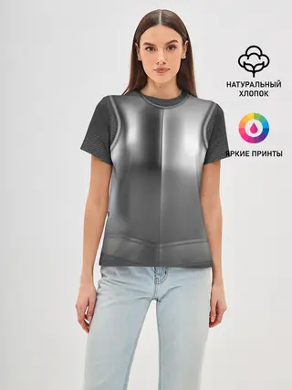 Женская базовая футболка / Доспехи рыцаря