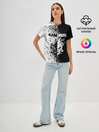 Женская базовая футболка / Cyberpunk 2077 | Samurai.