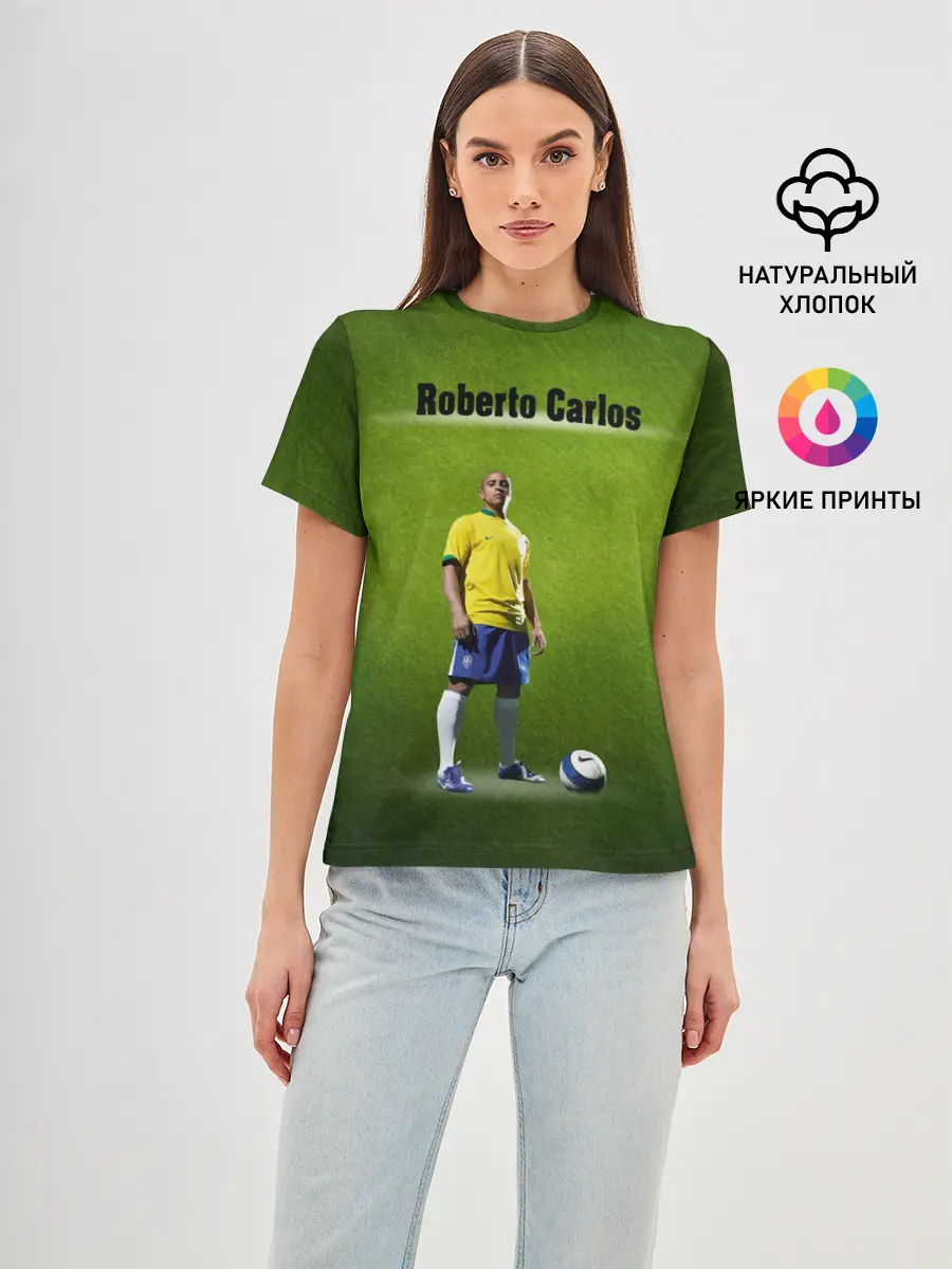 Женская базовая футболка / Roberto Carlos $$$