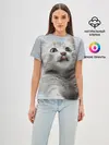 Женская базовая футболка / Котенок