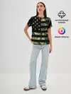 Женская базовая футболка / American Flag Camo