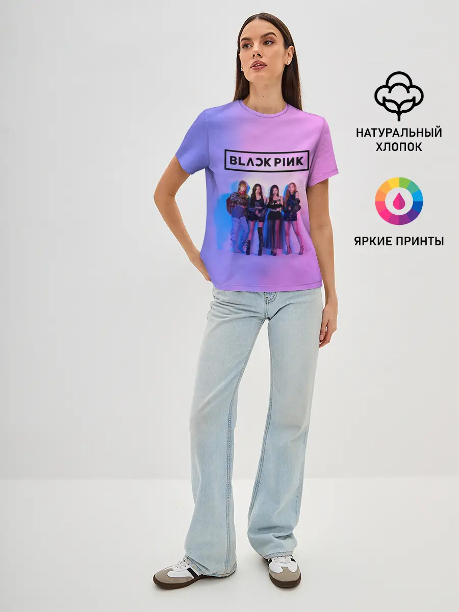 Женская базовая футболка / BLACKPINK