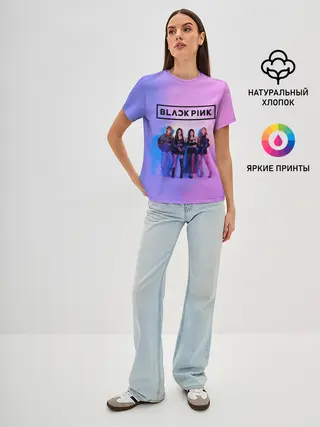 Женская базовая футболка / BLACKPINK