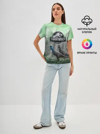 Женская базовая футболка / Jurassic World | Мир Юрского периода