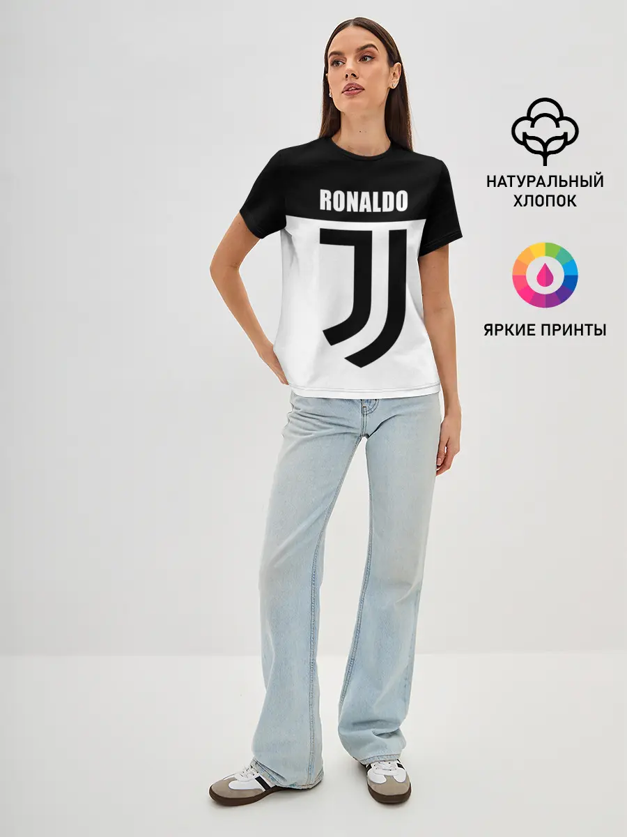 Женская базовая футболка / Ronaldo Juventus