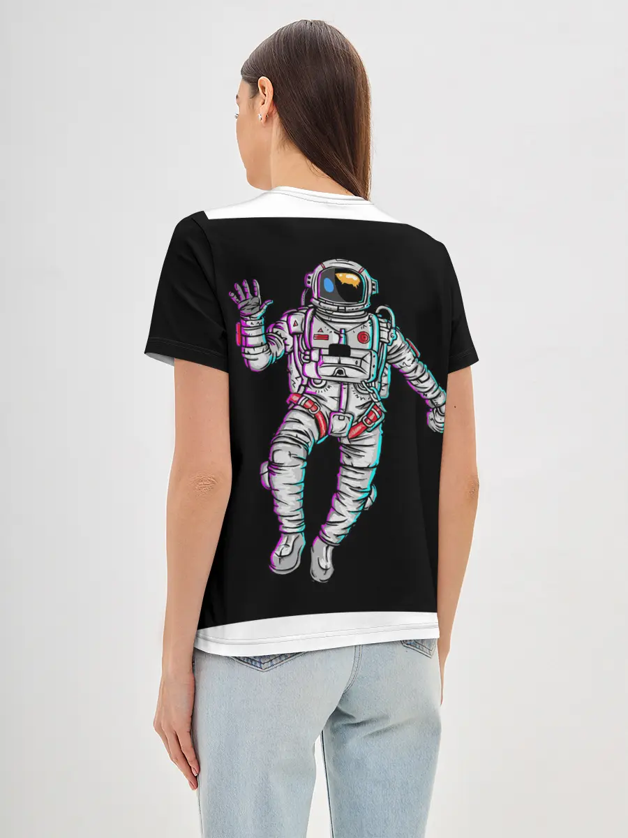 Женская базовая футболка / Космонавт