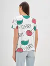Женская базовая футболка / Вишенки Cherry