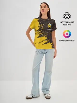 Женская базовая футболка / AMONG US / АМОНГ АС