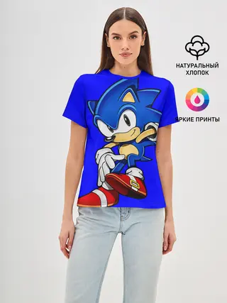 Женская базовая футболка / SONIC