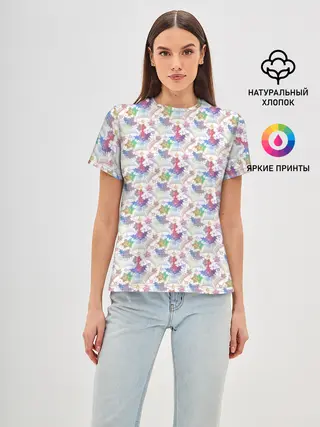 Женская базовая футболка / Merry Christmas