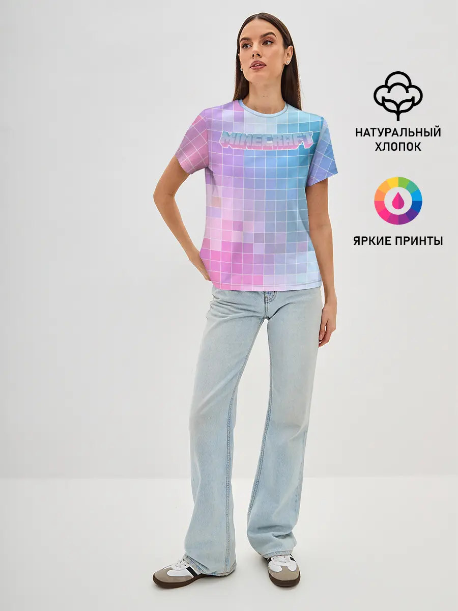 Женская базовая футболка / Minecraft