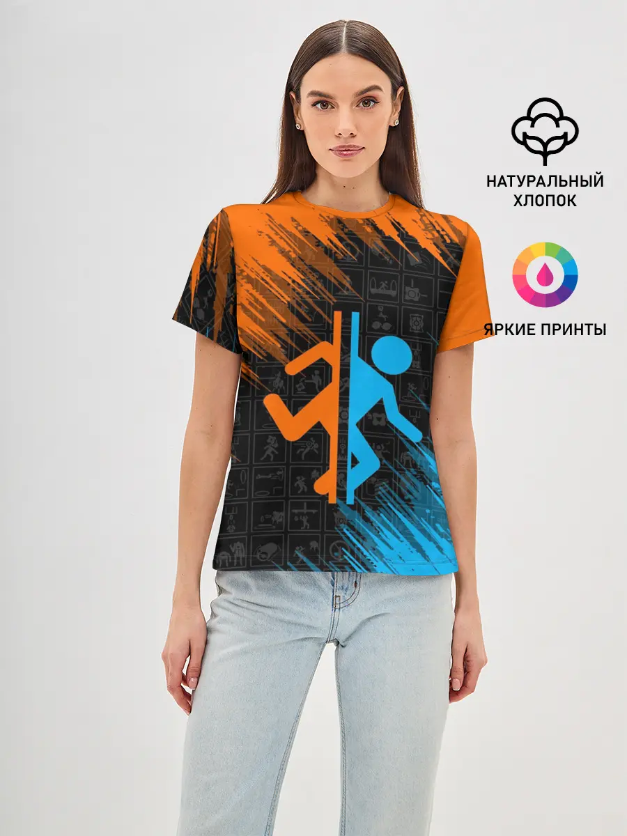 Женская базовая футболка / PORTAL 2