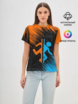 Женская базовая футболка / PORTAL 2