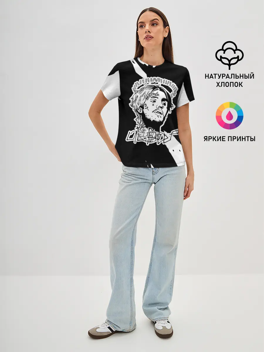 Женская базовая футболка / Lil Peep