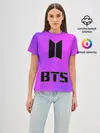 Женская базовая футболка / BTS ЮЖНОКОРЕЙСКИЙ БОЙБЕНД