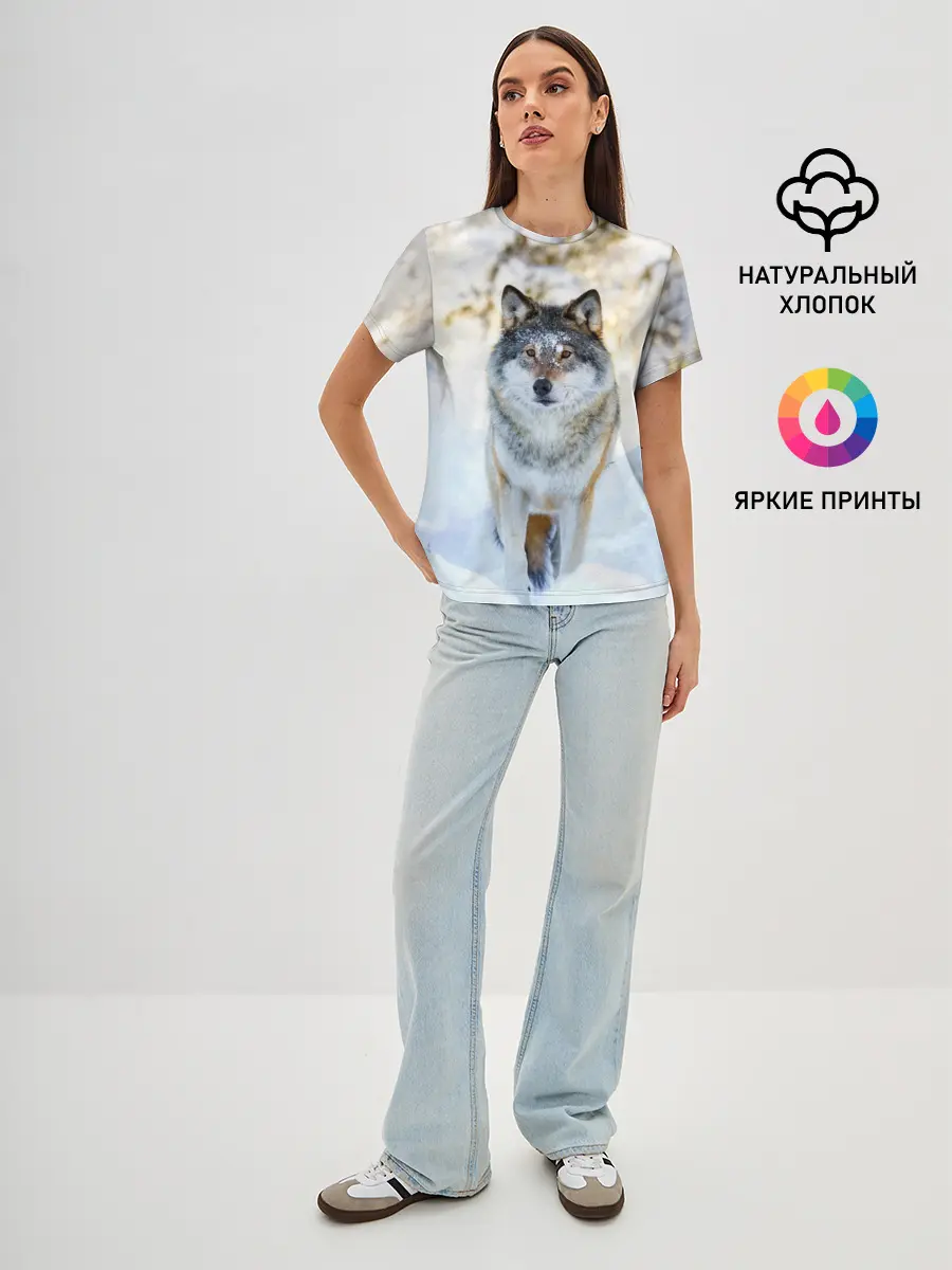 Женская базовая футболка / Я зимой