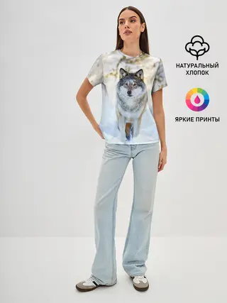 Женская базовая футболка / Я зимой