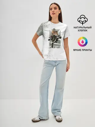 Женская базовая футболка / Зоро One Piece. Большой куш